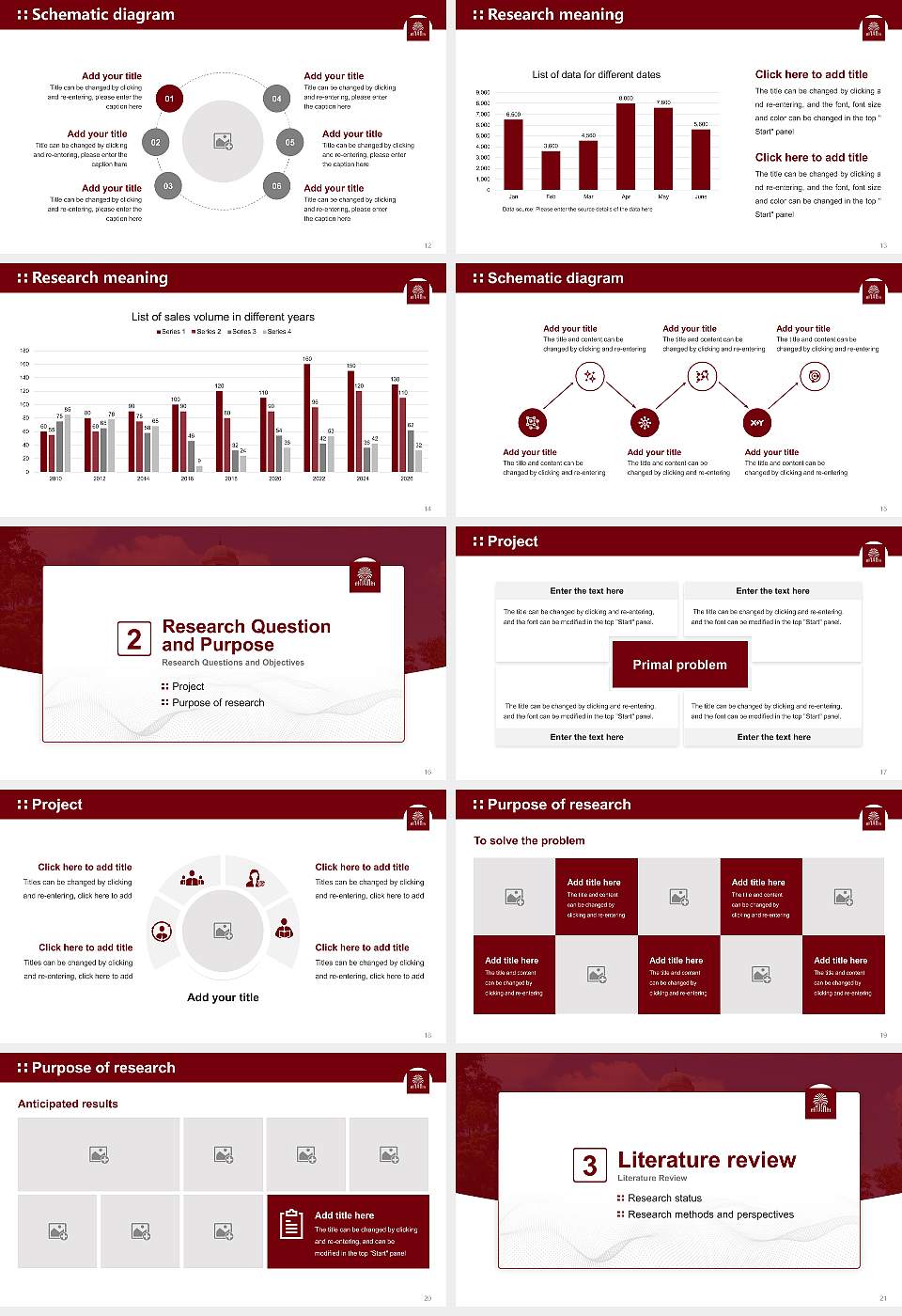 University of South Carolina-Columbia Graduation Thesis Defense PPT Template16:9 ratio PPT effect preview image3
