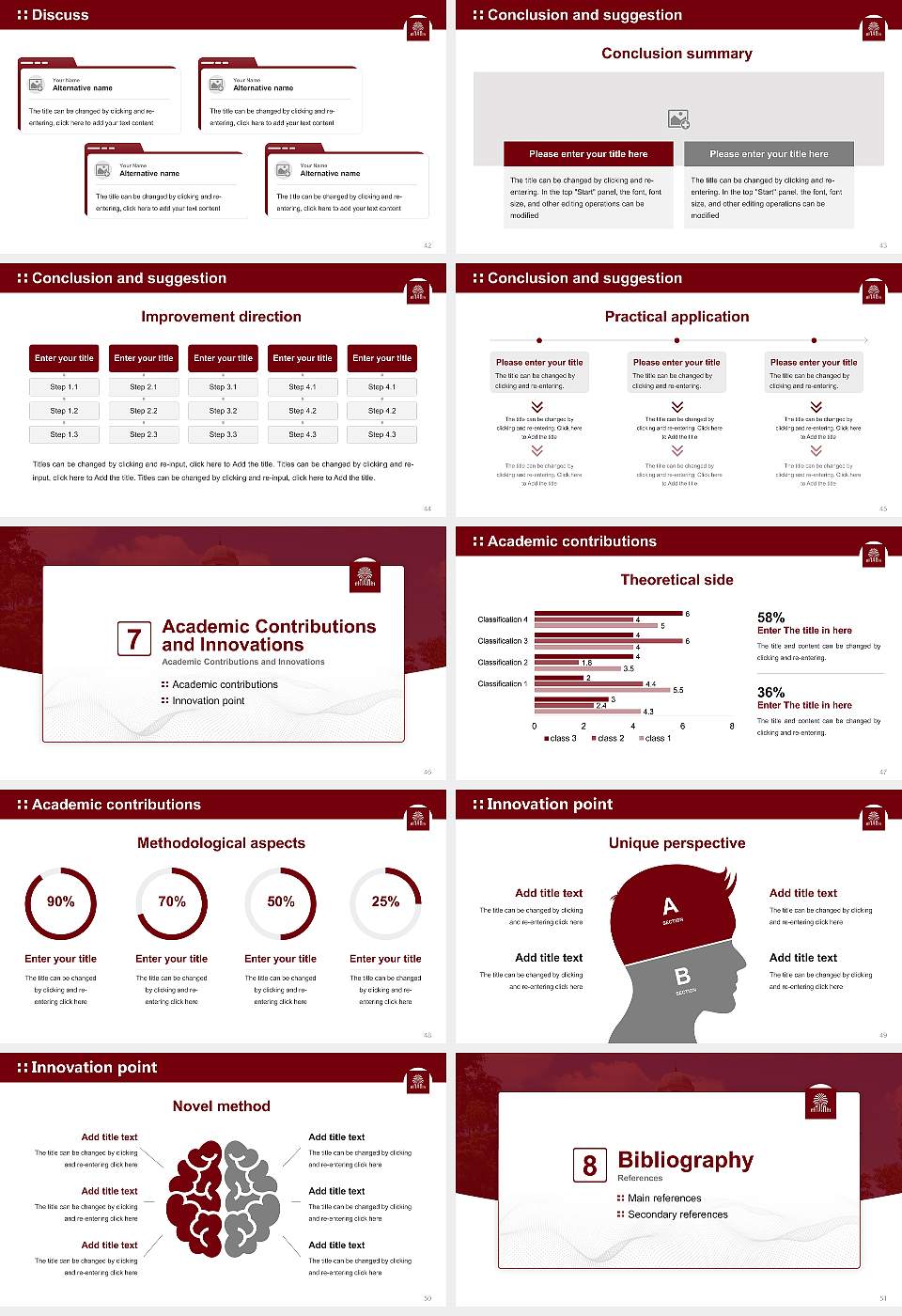 University of South Carolina-Columbia Graduation Thesis Defense PPT Template16:9 ratio PPT effect preview image6