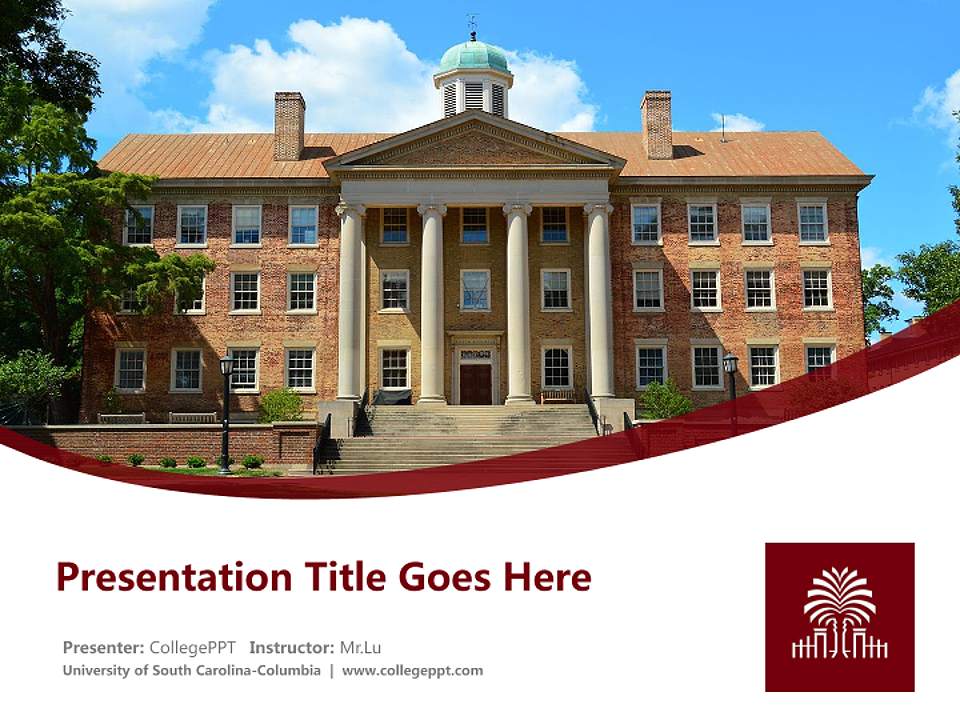 University of South Carolina-Columbia Course/Courseware Creation PPT Template4:3 ratio PPT effect preview image5