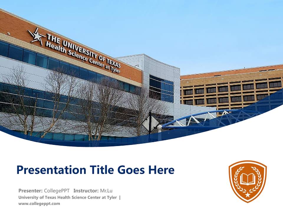 University of Texas Health Science Center at Tyler Course/Courseware Creation PPT Template4:3 ratio PPT effect preview image5