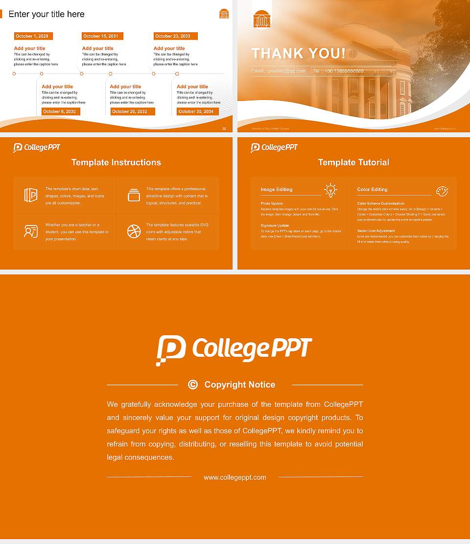 University of Virginia-Main Campus Lecture Sharing and Networking Event PPT Template16:9 ratio PPT effect preview image4