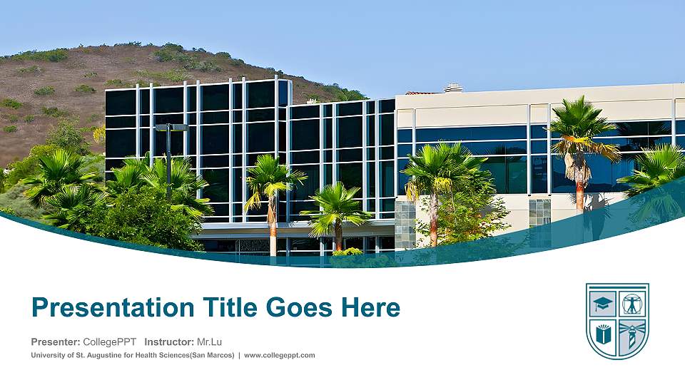 University of St. Augustine for Health Sciences(San Marcos) Course/Courseware Creation PPT Template16:9 ratio PPT effect preview image