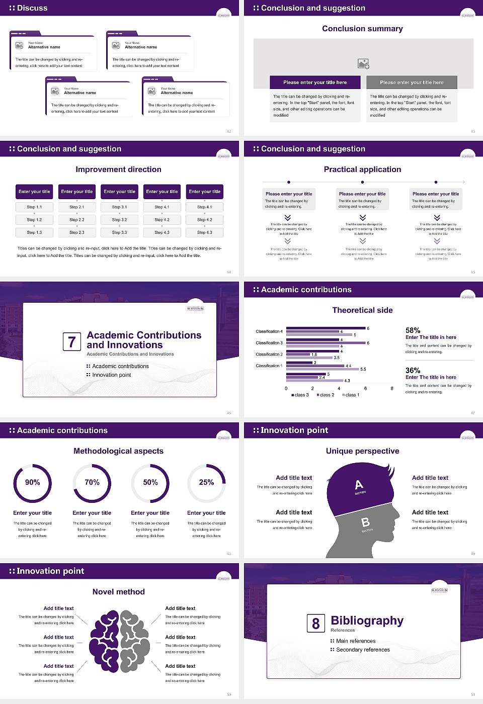 University of Scranton Graduation Thesis Defense PPT Template16:9 ratio PPT effect preview image6