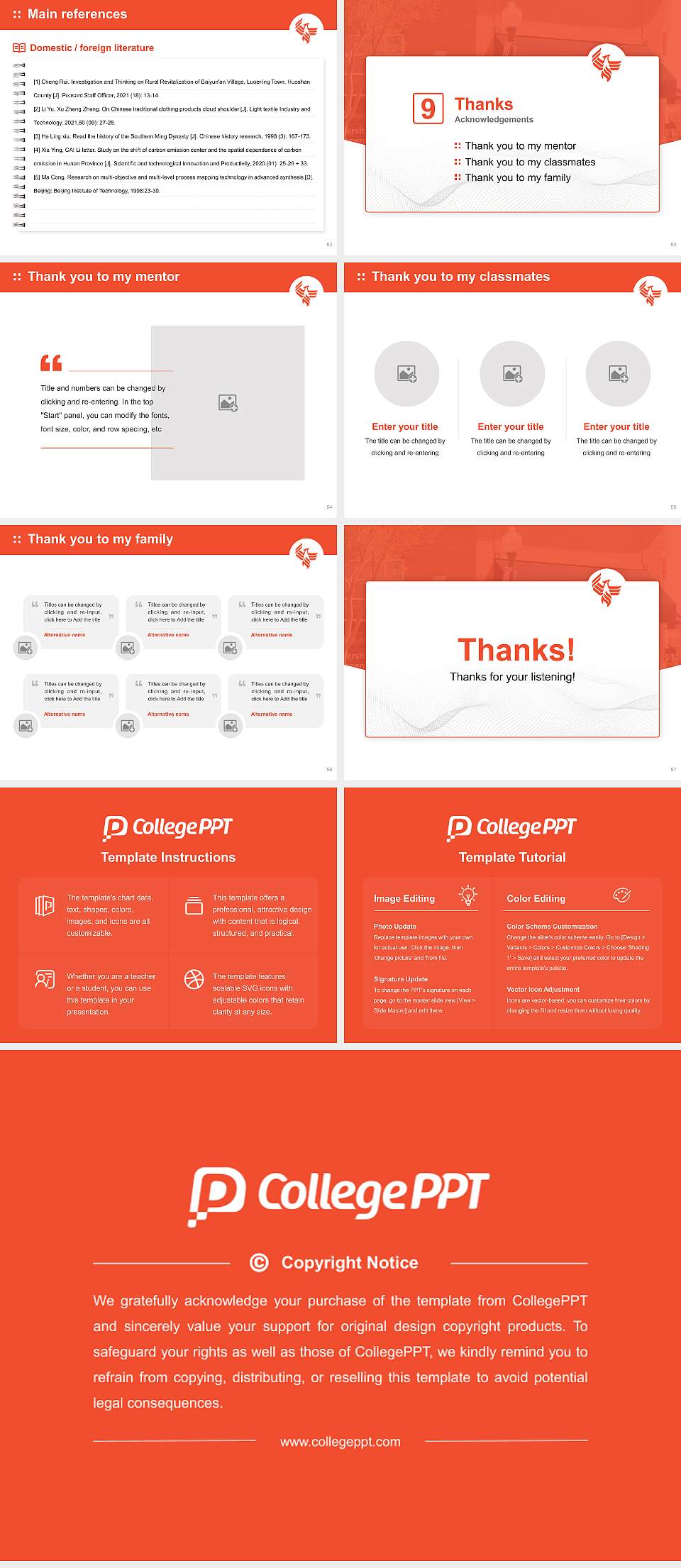 University of Phoenix-Virginia Graduation Thesis Defense PPT Template4:3 ratio PPT effect preview image7