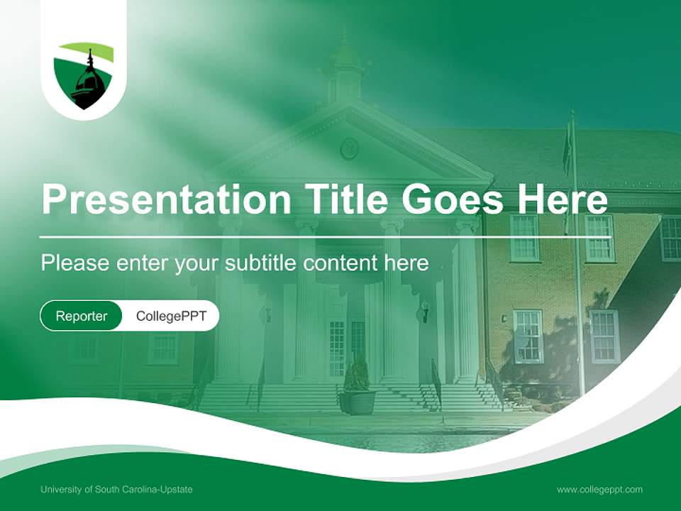 University of South Carolina-Upstate Lecture Sharing and Networking Event PPT Template4:3 ratio PPT effect preview image4