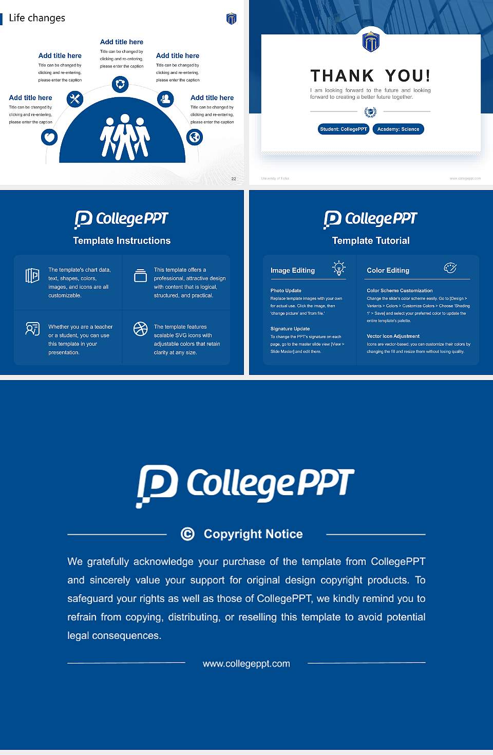 University of Tulsa National Scholarship Defense PPT Template4:3 ratio PPT effect preview image4