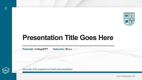 University of St. Augustine for Health Sciences(Dallas) Thesis Proposal/Graduation Defense PPT Template