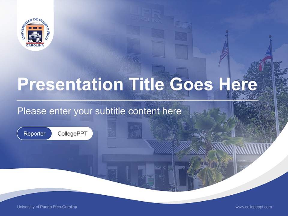 University of Puerto Rico-Carolina Lecture Sharing and Networking Event PPT Template4:3 ratio PPT effect preview image4