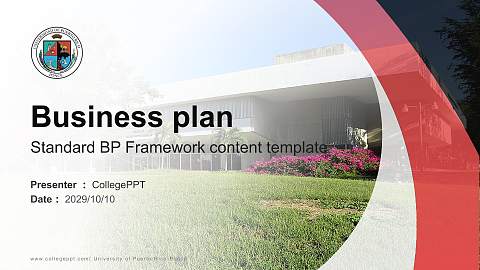 University of Puerto Rico-Ponce Competition/Entrepreneurship Contest PPT Template