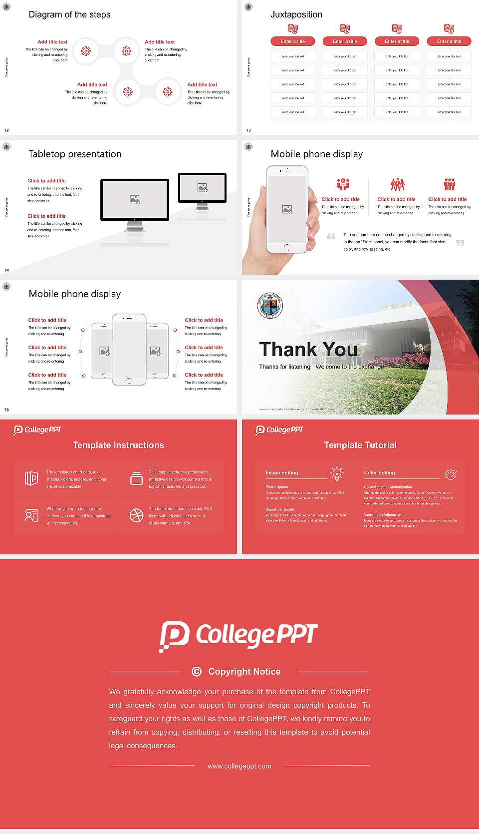 University of Puerto Rico-Ponce Competition/Entrepreneurship Contest PPT Template16:9 ratio PPT effect preview image9