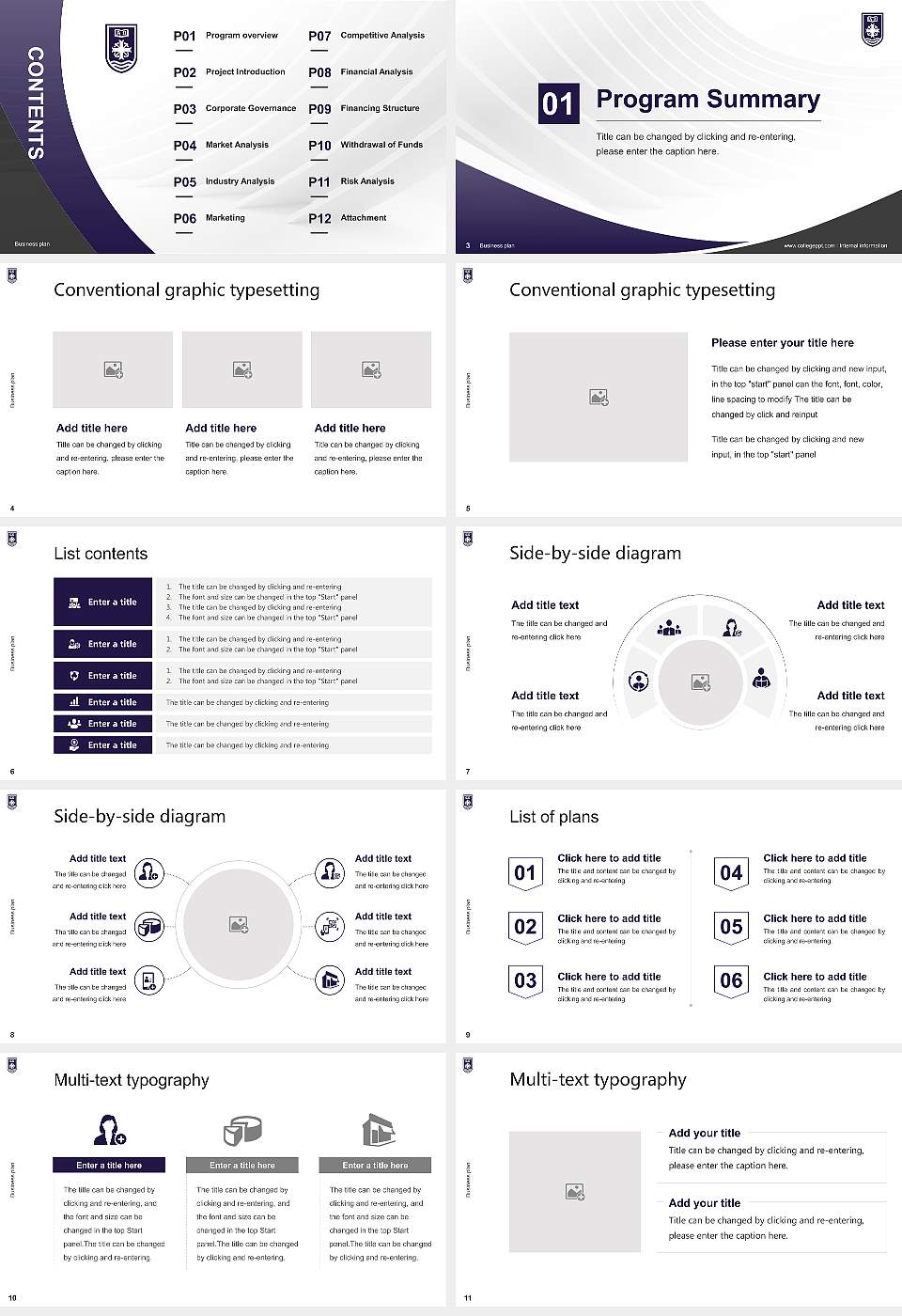 University of Portland Competition/Entrepreneurship Contest PPT Template16:9 ratio PPT effect preview image2