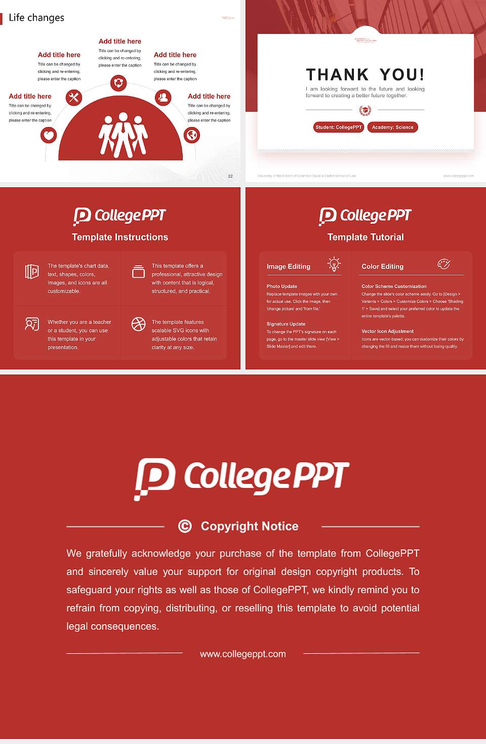 University of the District of Columbia-David a Clarke School of Law National Scholarship Defense PPT Template4:3 ratio PPT effect preview image4