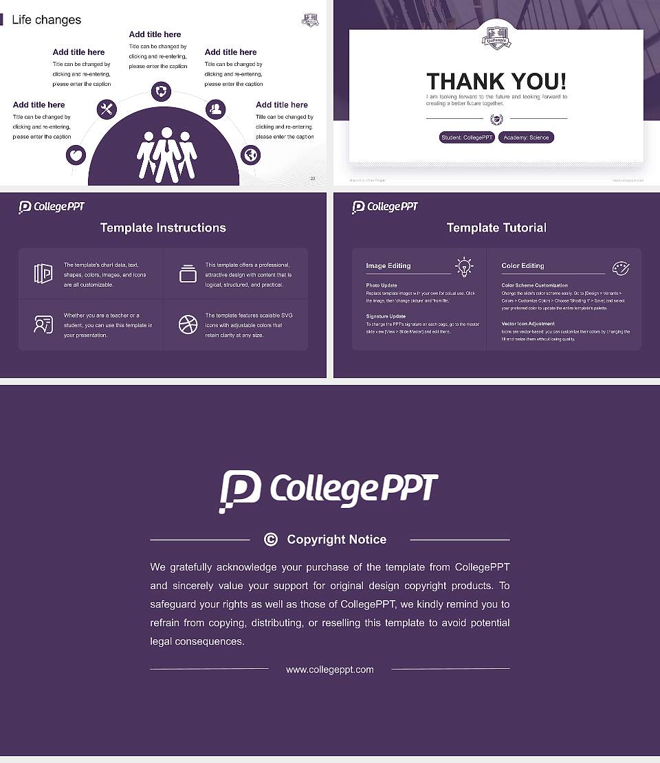 University of the People National Scholarship Defense PPT Template16:9 ratio PPT effect preview image4