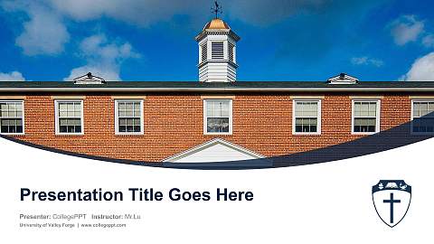 University of Valley Forge Course/Courseware Creation PPT Template