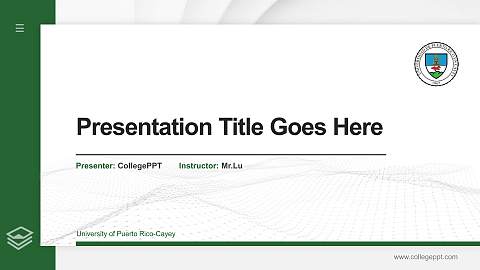University of Puerto Rico-Cayey Thesis Proposal/Graduation Defense PPT Template