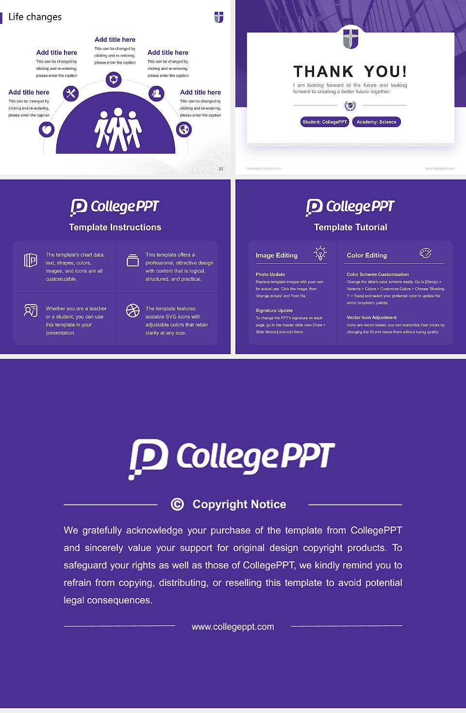 University of Sioux Falls National Scholarship Defense PPT Template4:3 ratio PPT effect preview image4