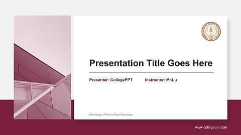 University of Puerto Rico-Humacao General Purpose PPT Template