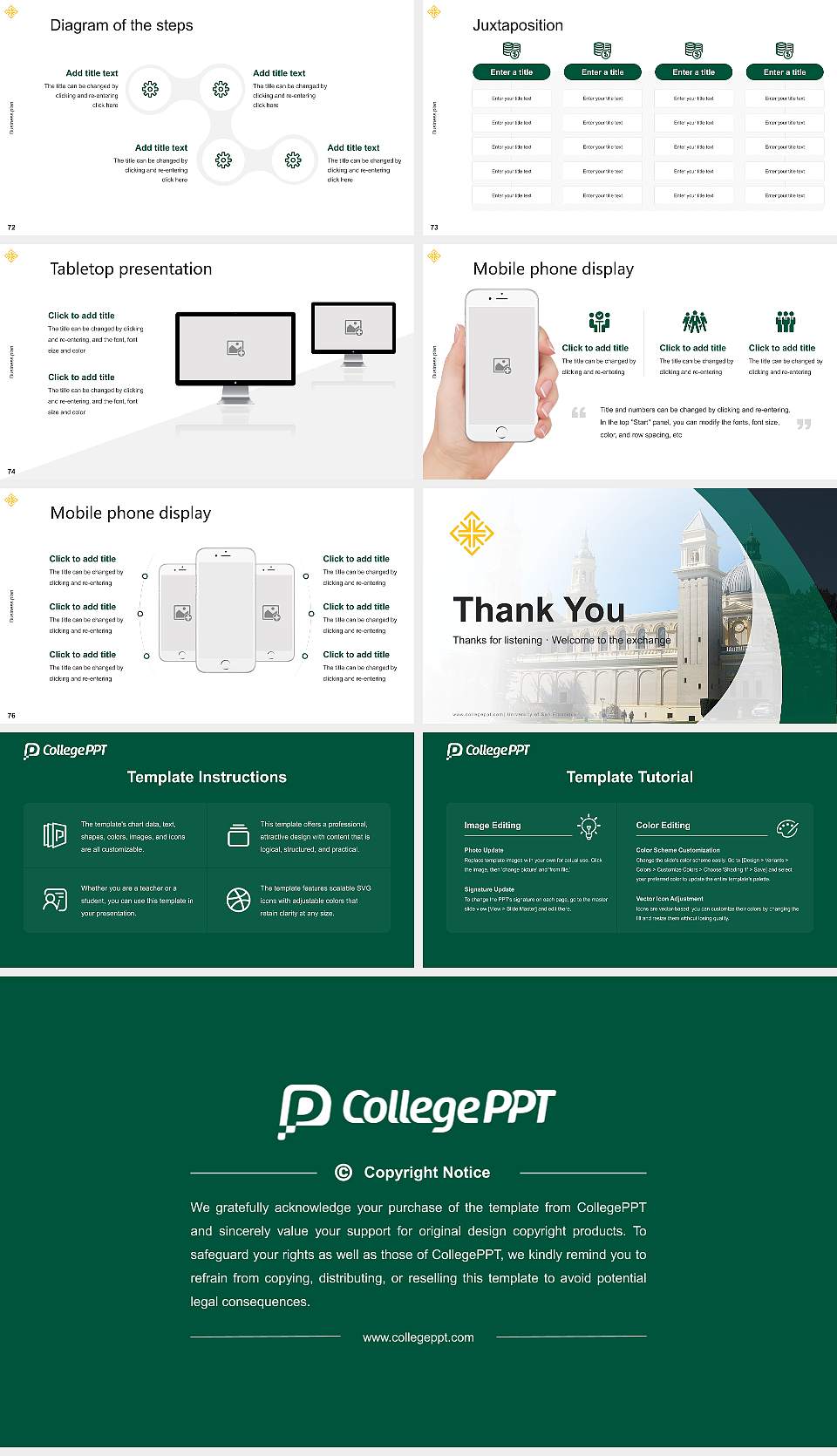 University of San Francisco Competition/Entrepreneurship Contest PPT Template16:9 ratio PPT effect preview image9