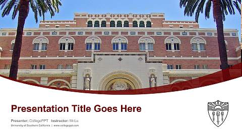 University of Southern California Course/Courseware Creation PPT Template