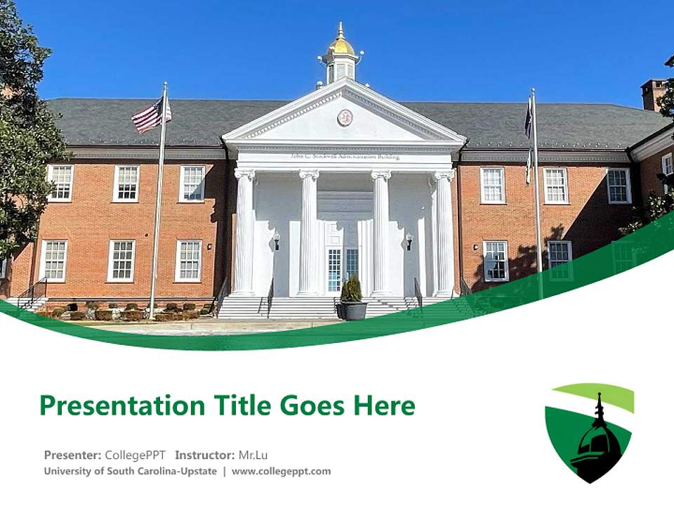 University of South Carolina-Upstate Course/Courseware Creation PPT Template4:3 ratio PPT effect preview image5