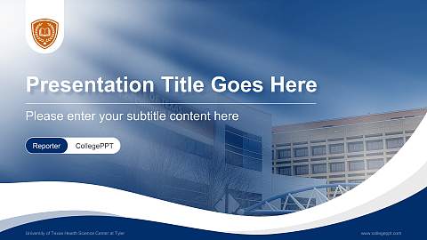 University of Texas Health Science Center at Tyler Lecture Sharing and Networking Event PPT Template