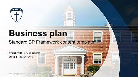 University of Valley Forge Competition/Entrepreneurship Contest PPT Template