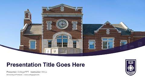 University of Portland Course/Courseware Creation PPT Template