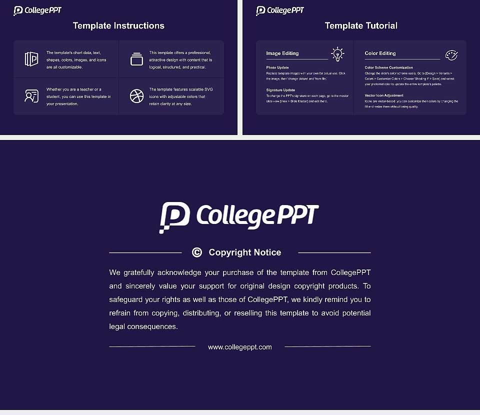 University of Portland Course/Courseware Creation PPT Template16:9 ratio PPT effect preview image5