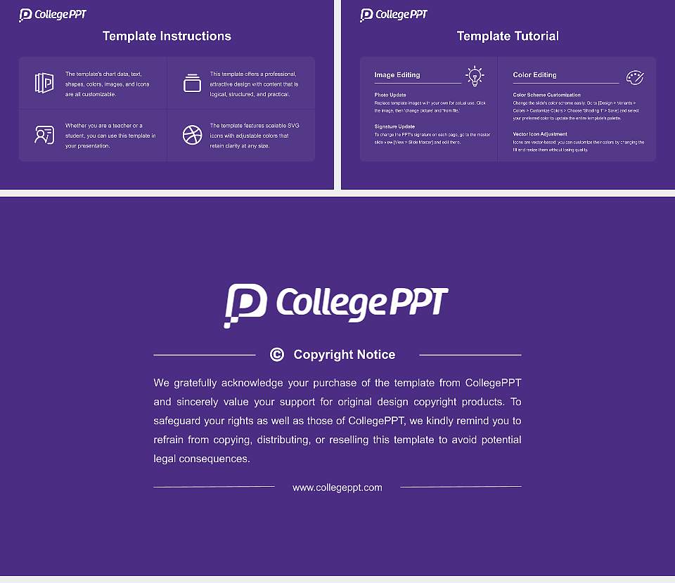 University of Washington-Bothell Campus Course/Courseware Creation PPT Template16:9 ratio PPT effect preview image5