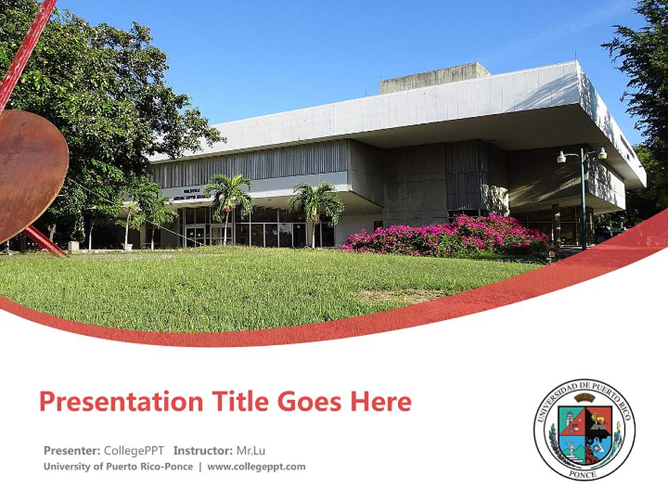 University of Puerto Rico-Ponce Course/Courseware Creation PPT Template4:3 ratio PPT effect preview image5