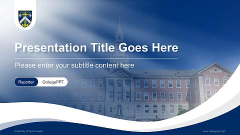 University of Saint Joseph Lecture Sharing and Networking Event PPT Template