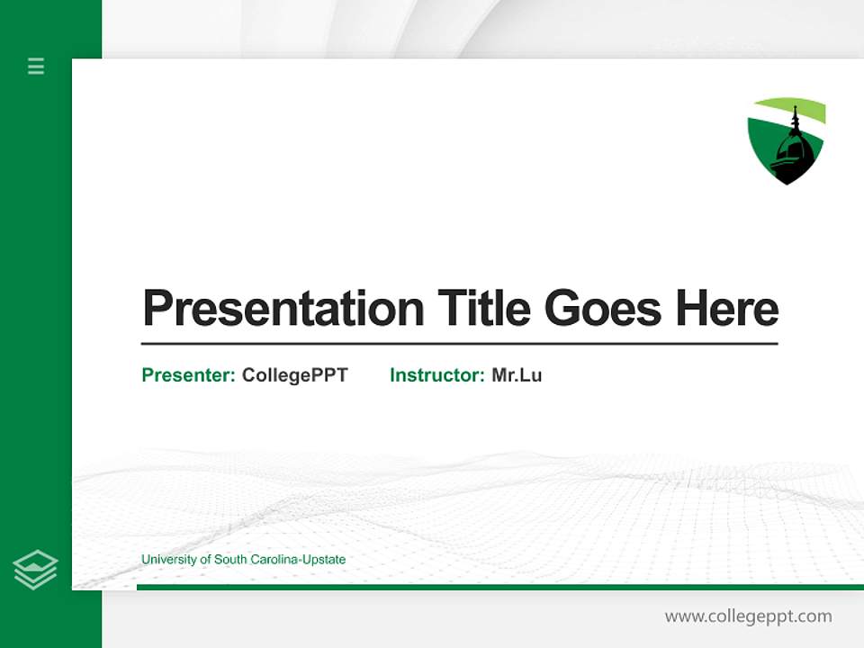 University of South Carolina-Upstate Thesis Proposal/Graduation Defense PPT Template4:3 ratio PPT effect preview image5