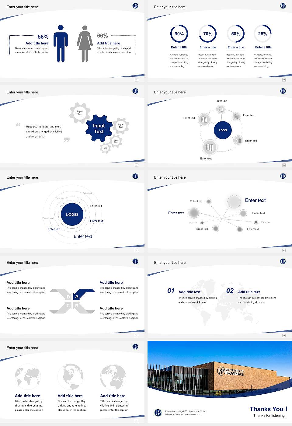 University of Providence Course/Courseware Creation PPT Template16:9 ratio PPT effect preview image4