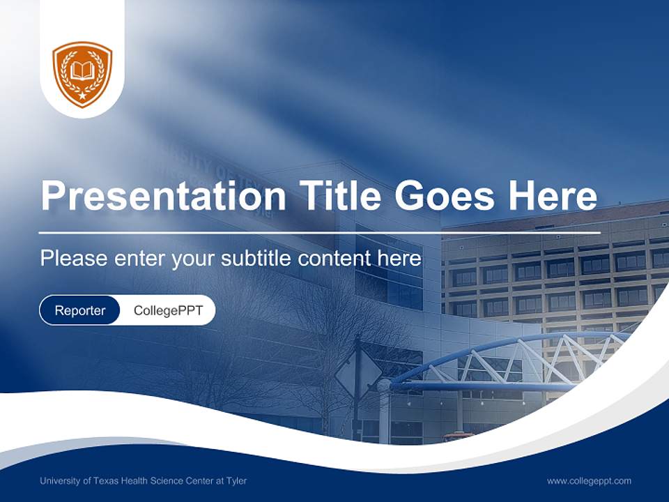 University of Texas Health Science Center at Tyler Lecture Sharing and Networking Event PPT Template4:3 ratio PPT effect preview image4