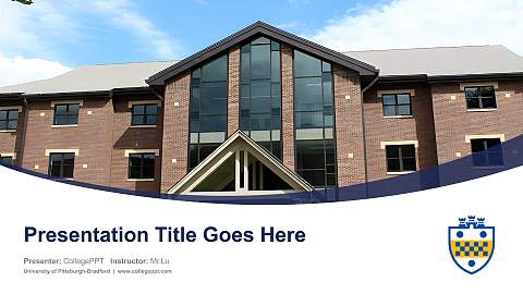 University of Pittsburgh-Bradford Course/Courseware Creation PPT Template