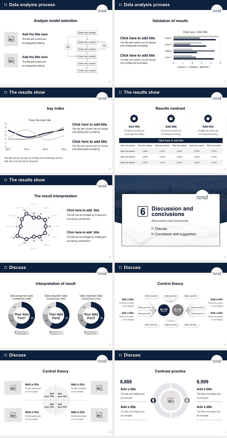 University of Saint Mary Graduation Thesis Defense PPT Template4:3 ratio PPT effect preview image5