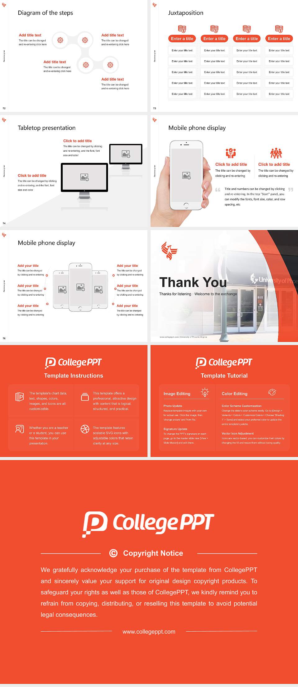 University of Phoenix-Virginia Competition/Entrepreneurship Contest PPT Template4:3 ratio PPT effect preview image9
