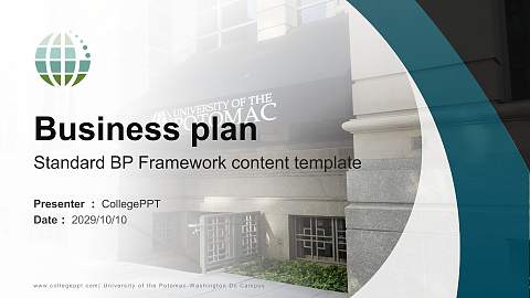 University of the Potomac-Washington Dc Campus Competition/Entrepreneurship Contest PPT Template