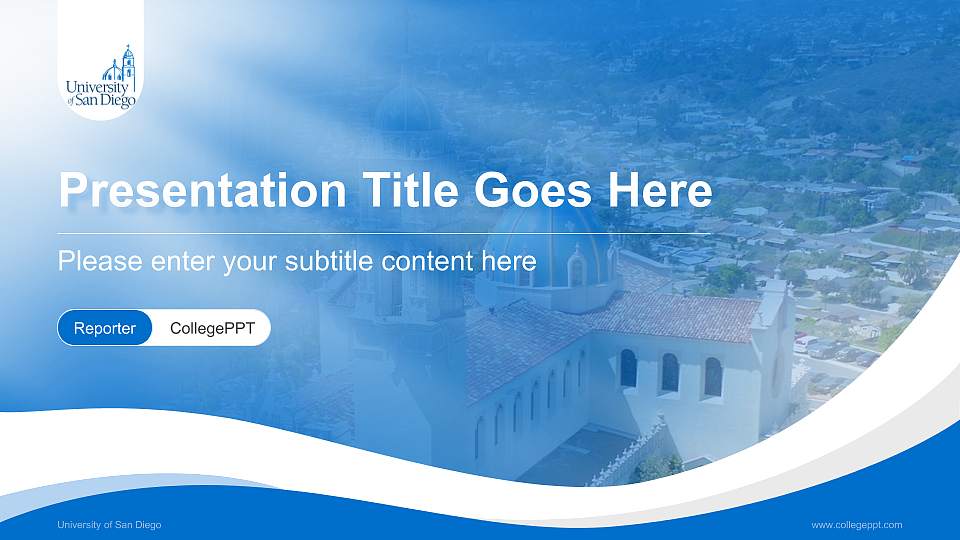 University of San Diego Lecture Sharing and Networking Event PPT Template16:9 ratio PPT effect preview image