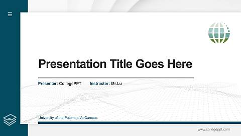 University of the Potomac-Va Campus Thesis Proposal/Graduation Defense PPT Template
