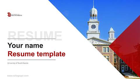 University of South Dakota Resume PPT Template