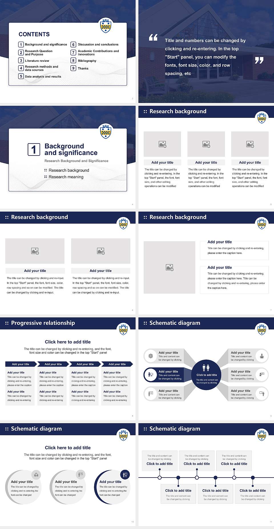 University of Pittsburgh-Greensburg Graduation Thesis Defense PPT Template4:3 ratio PPT effect preview image2