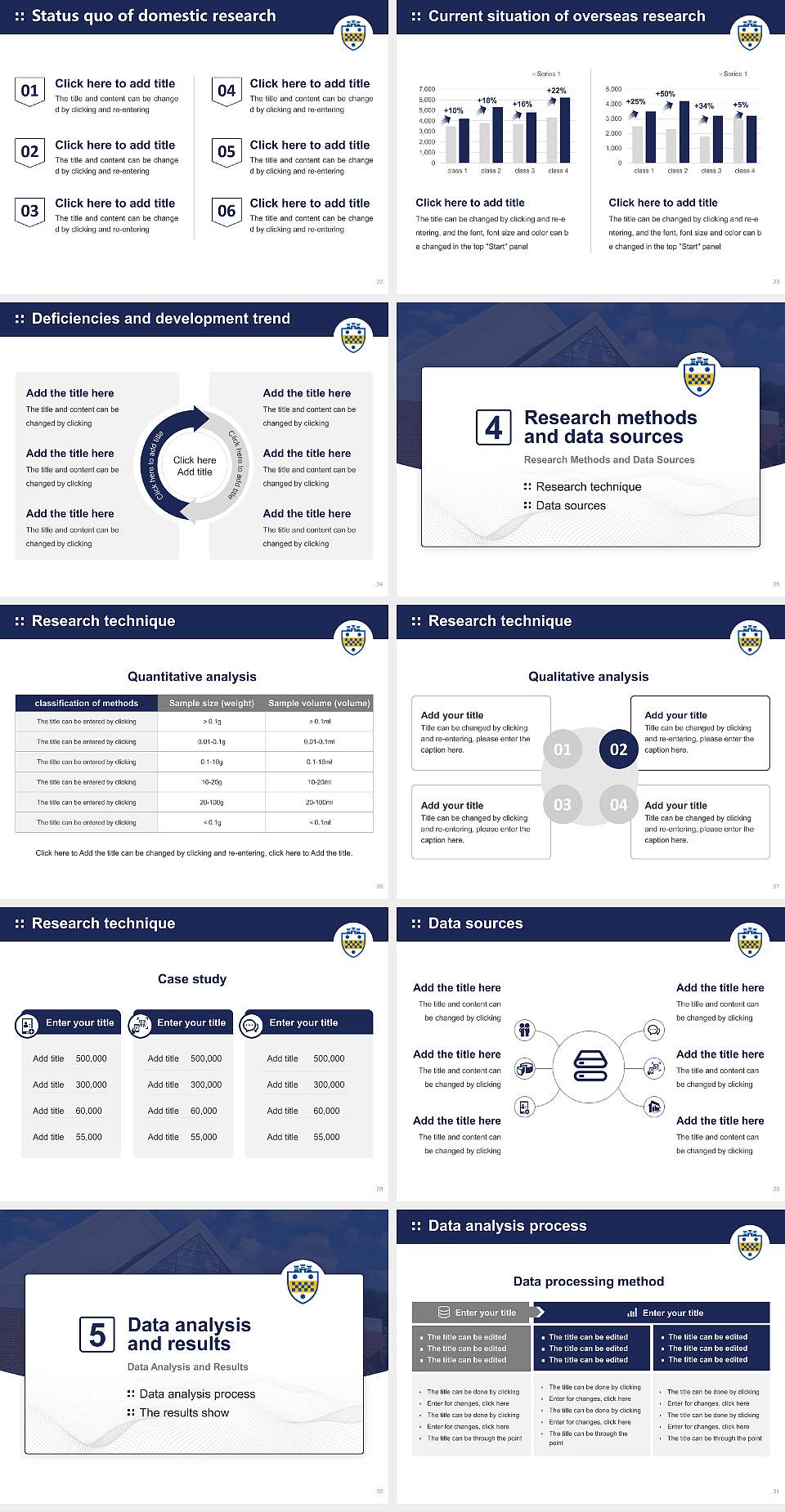 University of Pittsburgh-Greensburg Graduation Thesis Defense PPT Template4:3 ratio PPT effect preview image4
