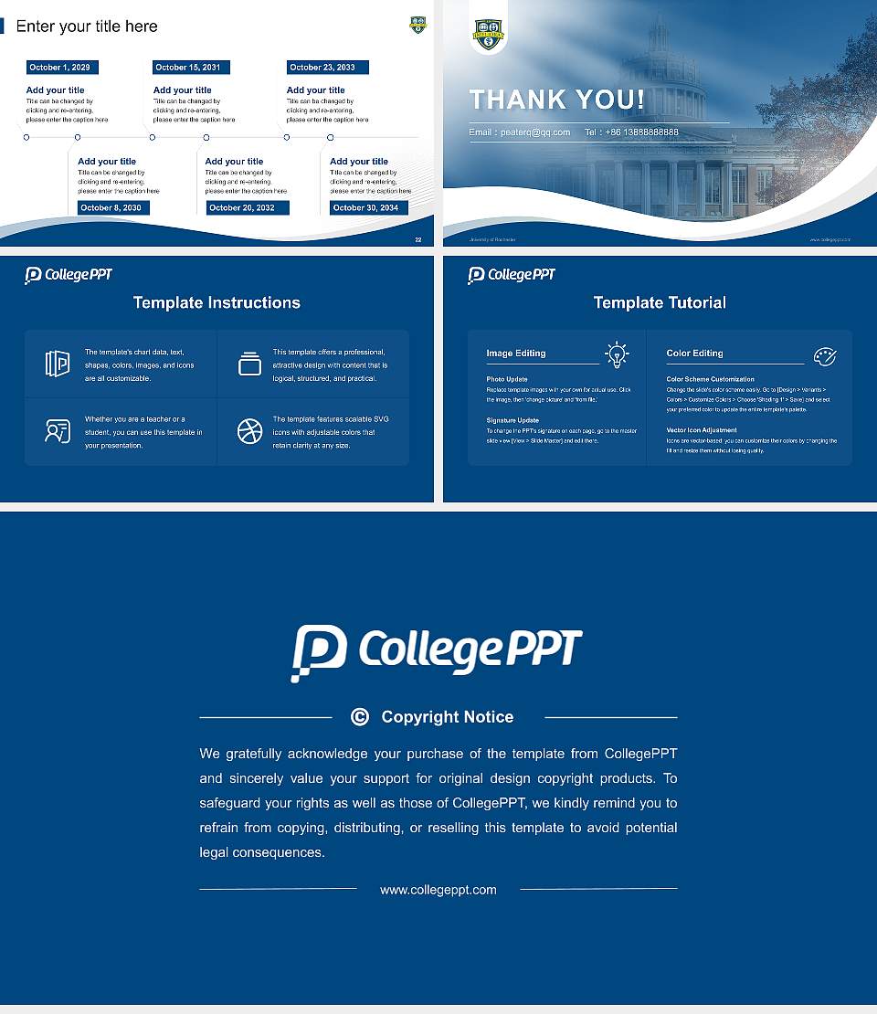 University of Rochester Lecture Sharing and Networking Event PPT Template16:9 ratio PPT effect preview image4