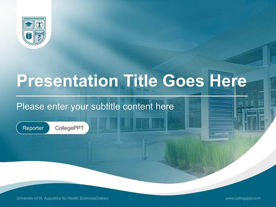 University of St. Augustine for Health Sciences(Dallas) Lecture Sharing and Networking Event PPT Template4:3 ratio PPT effect preview image4