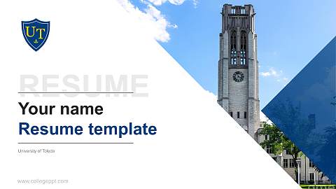 University of Toledo Resume PPT Template