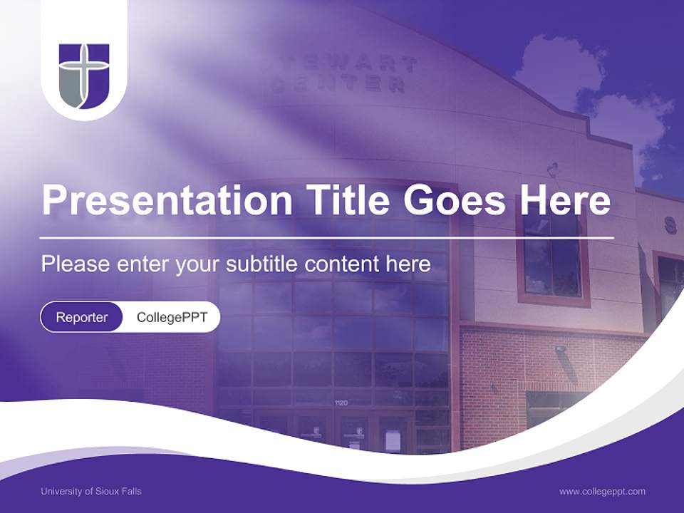 University of Sioux Falls Lecture Sharing and Networking Event PPT Template4:3 ratio PPT effect preview image4