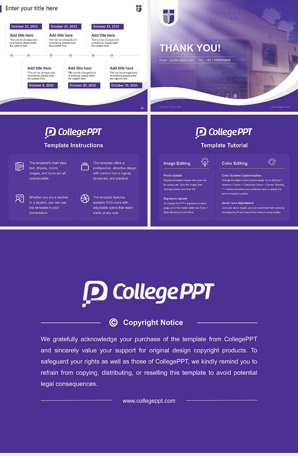 University of Sioux Falls Lecture Sharing and Networking Event PPT Template4:3 ratio PPT effect preview image4