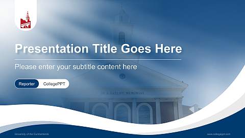 University of the Cumberlands Lecture Sharing and Networking Event PPT Template