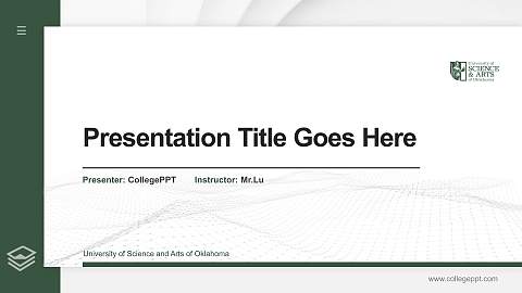 University of Science and Arts of Oklahoma Thesis Proposal/Graduation Defense PPT Template